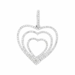 Přívěsek ve tvaru srdce s diamanty Altman Diamond FP13002