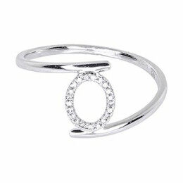 Dámský diamantový prsten z bílého zlata FR11036