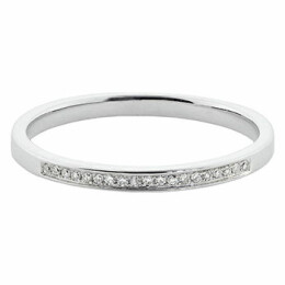 Dámský prsten z bílého zlata s diamanty FR5624