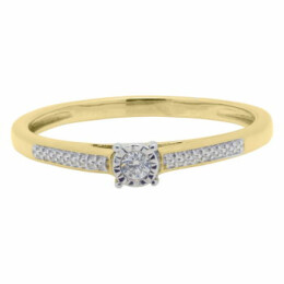 Zásnubní prsten ze zlata s diamantem FR6112