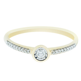 Dámský diamantový prsten ze zlata FR9721