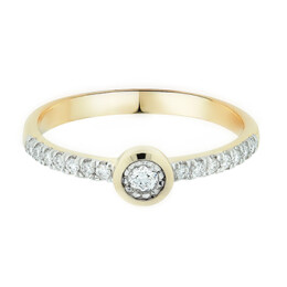 Dámský diamantový prsten ze zlata FR9727