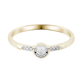 Diamantový prsten ze zlata FR9742
