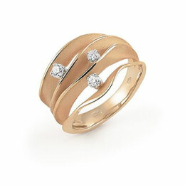 Zlatý prsten s diamanty Annamaria Cammilli Dune GAN1942J