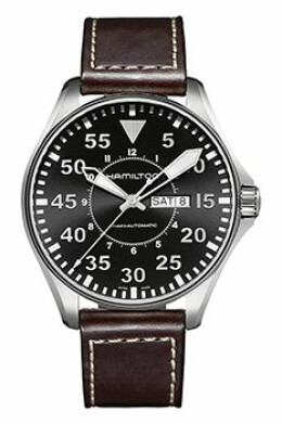 Khaki Aviation Pilot Day Date Auto H64715535