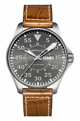 Khaki Aviation Day Date Auto H64715885