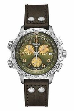 Khaki Aviation X-Wind GMT Chrono Quartz H77932560