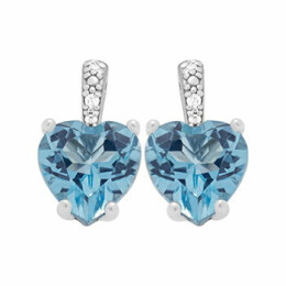 Zlaté náušnice s topazem a brilianty Altman Diamond KE051109178