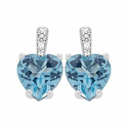 Zlaté náušnice s topazem a brilianty Altman Diamond KE05110917814