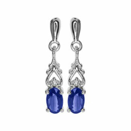 Zlaté náušnice se safírem a diamanty Altman Diamond KE058613914