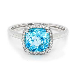 Zlatý prsten s topazem a diamanty KR05105311414