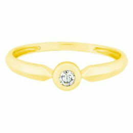 Zásnubní prsten ze zlata s diamantem  KR051153012