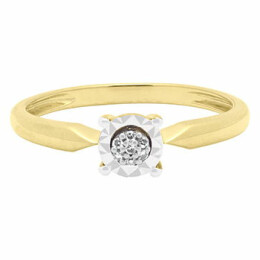 Zlatý prsten osázený diamanty KR051269496