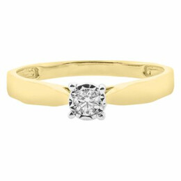 Zásnubní prsten ze zlata s diamantem KR49502