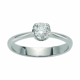 Zásnubní prsten z bílého zlata s diamantem LID5183-018G7