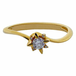 Zásnubní prsten ze zlata s diamantem LID5184018G70