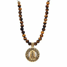 Pánský náhrdelník nialaya Buddha a tygří oko NEBAM600130