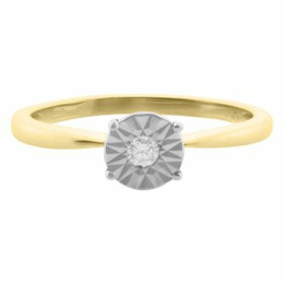 Zásnubní prsten ze zlata s diamantem R3737