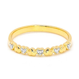 Dámský diamantový prsten ze zlata R5374