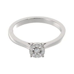 Zlatý prsten s diamanty R552710W