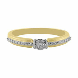 Zásnubní prsten ze zlata s diamantem R5909Y