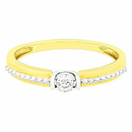 Zásnubní prsten ze zlata s diamantem R5950