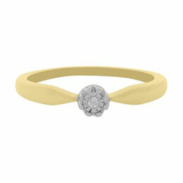 Zásnubní prsten ze zlata s diamantem R971XY