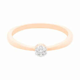 Dámský diamantový prsten z růžového zlata RC4476