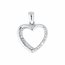 Přívěsek ve tvaru srdce s diamanty Altman Diamond ZP101619W