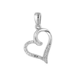 Přívěsek ve tvaru srdce s diamanty Altman Diamond  ZP12603W