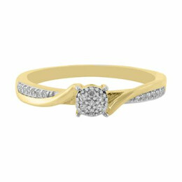 Prsten ze zlata osázený diamanty ZR110255