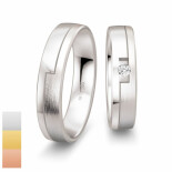 Snubní prsteny Inspirations ze žlutého zlata s diamantem nebo zirkonem 4804102-4804101