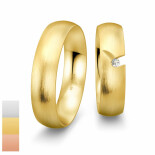 Snubní prsteny Inspirations z bílého zlata s diamantem nebo zirkonem 4804122-4804121