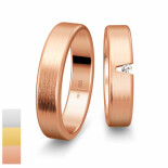 Snubní prsteny Inspirations z bílého zlata s diamantem nebo zirkonem 4804124-4804123