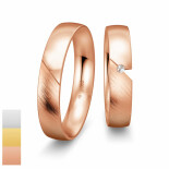 Snubní prsteny Inspirations z bílého zlata s diamantem nebo zirkonem 4804130-4804129