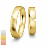 Snubní prsteny Inspirations z bílého zlata s diamantem nebo zirkonem 4804130-4804129