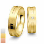 Snubní prsteny Inspirations z bílého zlata s diamantem nebo zirkonem 4804134-4804133