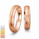 Snubní prsteny Inspirations - Cena za pár ze žlutého zlata s diamantem 4804150-4804149