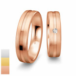 Snubní prsteny Inspirations ze žlutého zlata s diamantem nebo zirkonem 4804154-4804153