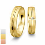 Snubní prsteny Inspirations z bílého zlata s diamantem nebo zirkonem 4804162-4804161