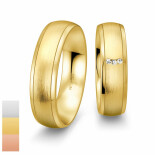 Snubní prsteny Inspirations z bílého zlata s diamanty nebo zirkony 4804178-4804177