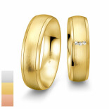 Snubní prsteny Inspirations z bílého zlata s diamanty nebo zirkony 4804178-4804177