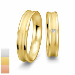 Snubní prsteny Inspirations z bílého zlata s diamantem nebo zirkonem 4804180-4804179