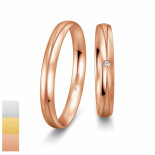 Snubní prsteny Basic Light II z bílého zlata s diamantem nebo zirkonem 4804222-4804221