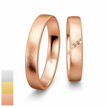 Snubní prsteny Basic Light II z bílého zlata s diamanty nebo zirkony 4804228-4804227