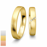 Snubní prsteny Basic Light II z bílého zlata s diamanty nebo zirkony 4804228-4804227