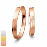 Snubní prsteny Basic Light II ze žlutého zlata s diamanty nebo zirkony 4804232-4804231