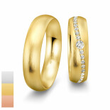 Snubní prsteny Inspiration 6 - Cena za pár z bílého zlata s 41 diamanty 4804258-4804257