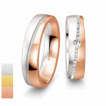 Snubní prsteny Inspiration 6 - Cena za pár z bílého zlata s 49 diamanty 4804260-4804259