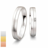 Snubní prsteny Basic Light ze žlutého zlata s diamanty nebo zirkony 4805608-4805607